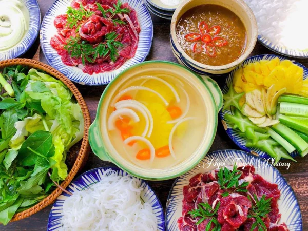 BÒ NHÚNG DẤM (Phần)